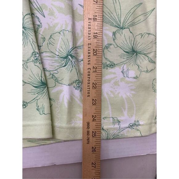 Vintage Foilage Patterned Polo Style Top - Picture 7 of 7